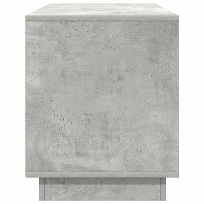 vidaXL TV-Schrank mit LED-Leuchten Betongrau 100x41x50 cm
