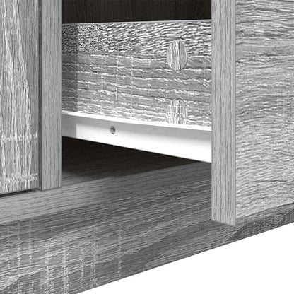 Meuble TV vidaXL avec lumières LED gris Sonoma 100x41x50 cm