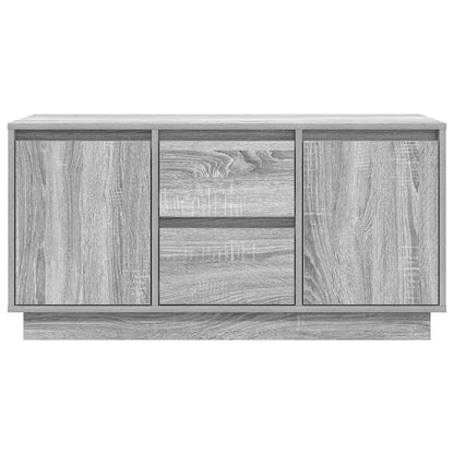 TV-Schrank mit LED-Leuchten Grau Sonoma 100x41x50 cm