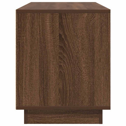 Meuble TV vidaXL avec lumières LED marron aspect chêne 100x41x50 cm