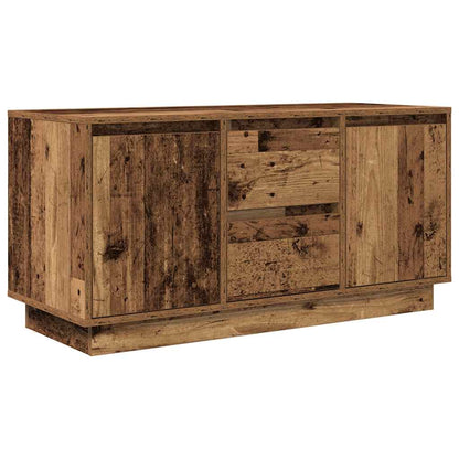 TV-Schrank mit LED-Leuchten Altholz-Optik 100x41x50 cm