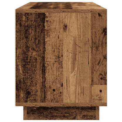 TV-Schrank mit LED-Leuchten Altholz-Optik 100x41x50 cm