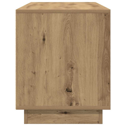 vidaXL Meuble TV avec lumières LED Chêne Artisan 100x41x50 cm