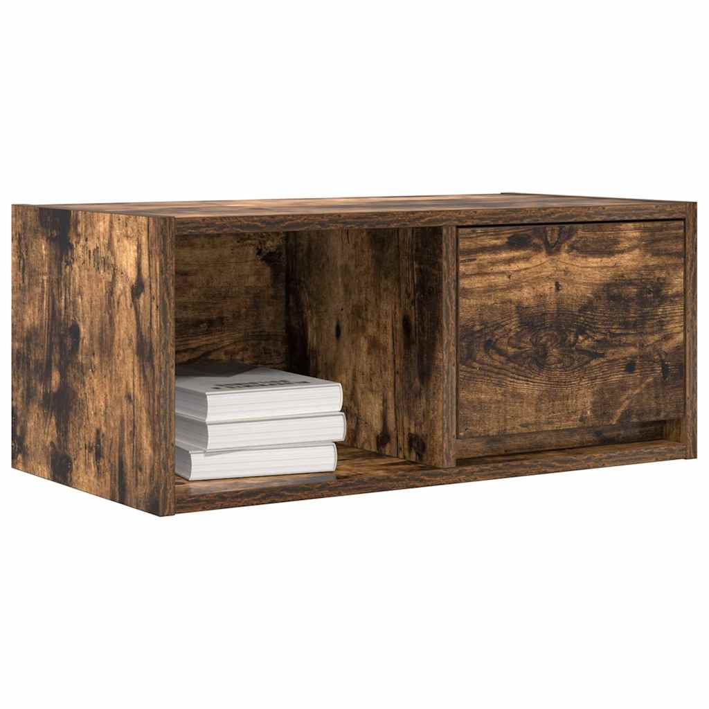 vidaXL TV-Schrank Räuchereiche 60x31x25,5 cm Holzwerkstoff