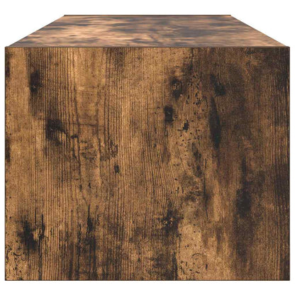 vidaXL Meuble TV chêne fumé 100x31x25,5 cm bois d'ingénierie