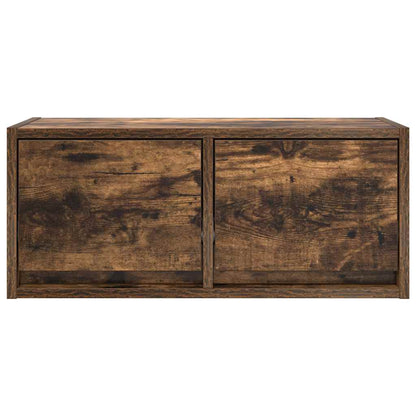 vidaXL Meuble TV chêne fumé 60x31x25,5 cm en bois d'ingénierie