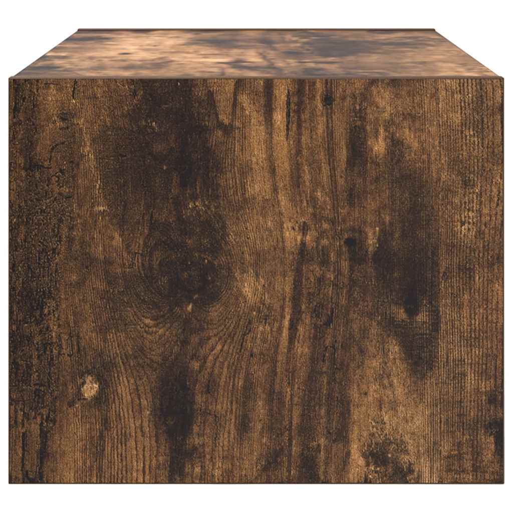 vidaXL Meuble TV chêne fumé 60x31x25,5 cm en bois d'ingénierie
