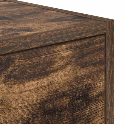 vidaXL Meuble TV chêne fumé 60x31x25,5 cm en bois d'ingénierie