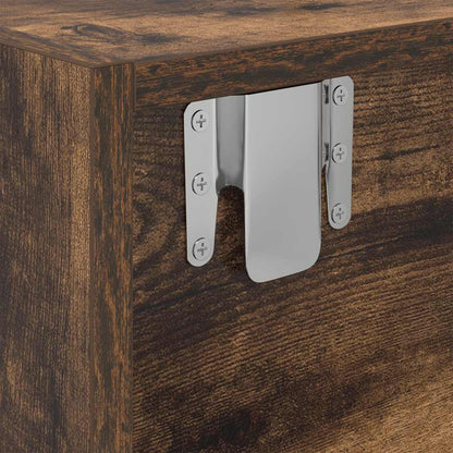 vidaXL Meuble TV chêne fumé 60x31x25,5 cm en bois d'ingénierie