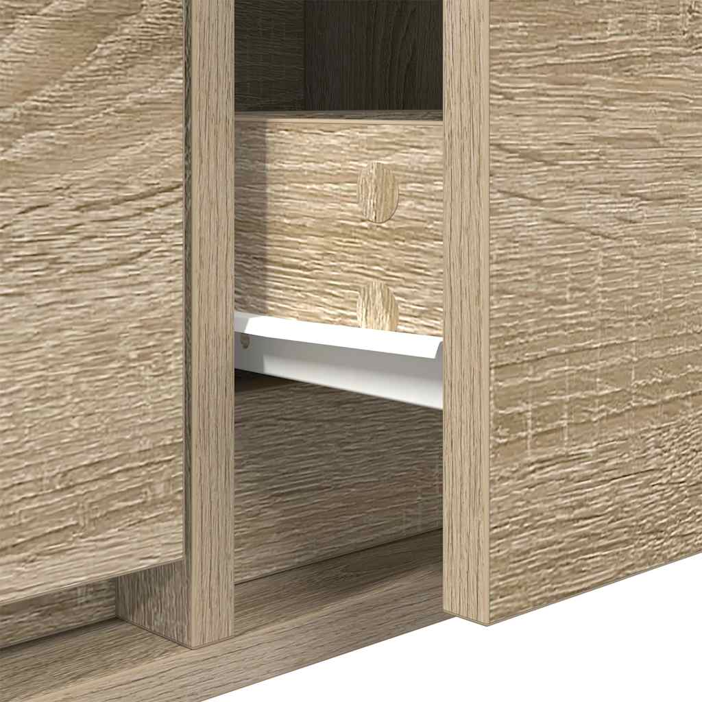 vidaXL TV-Schrank Sonoma-Eiche 80x31x25,5 cm Holzwerkstoff