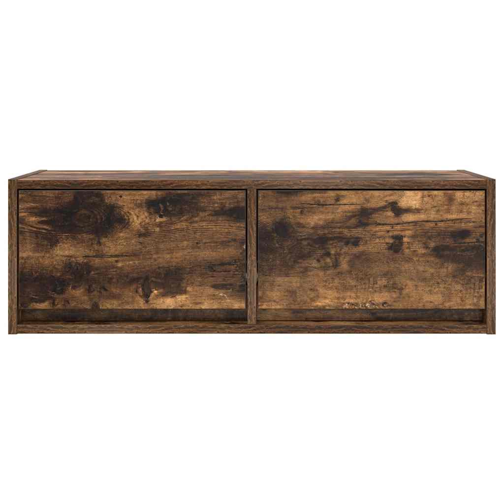 Meuble TV vidaXL chêne fumé 80x31x25,5 cm en bois d'ingénierie