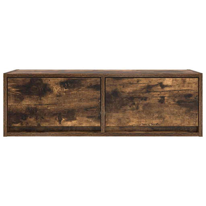 Meuble TV vidaXL chêne fumé 80x31x25,5 cm en bois d'ingénierie