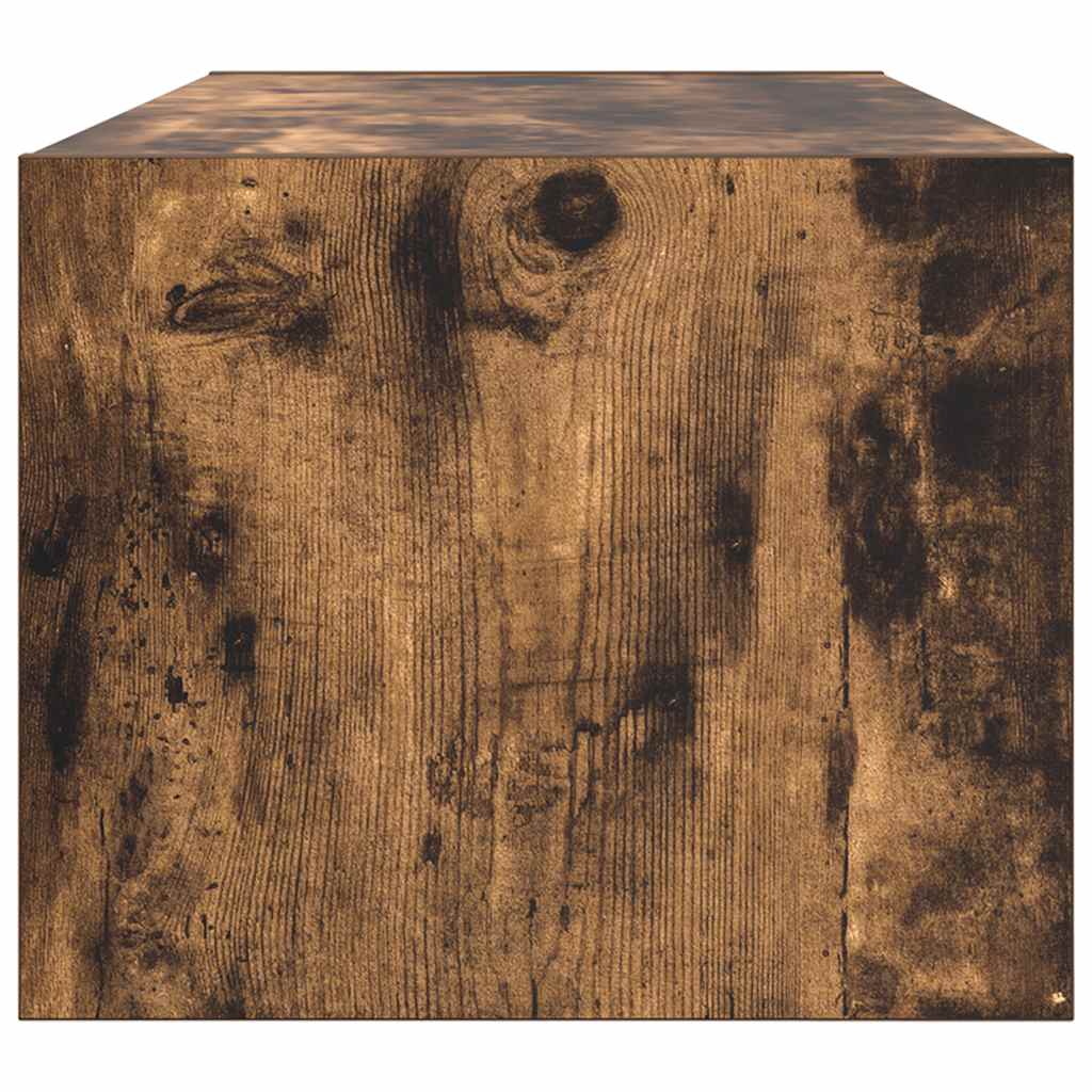 Meuble TV vidaXL chêne fumé 80x31x25,5 cm en bois d'ingénierie