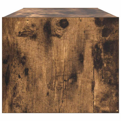Meuble TV vidaXL chêne fumé 80x31x25,5 cm en bois d'ingénierie