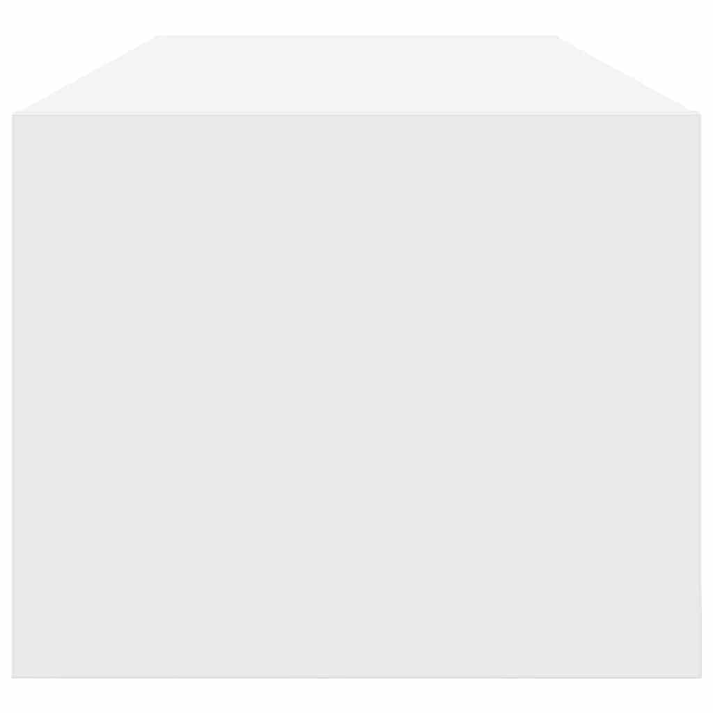 vidaXL Meuble TV avec tiroirs Blanc 100 x 31 x 25,5 cm Bois d'ingénierie