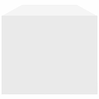 vidaXL Meuble TV avec tiroirs Blanc 100 x 31 x 25,5 cm Bois d'ingénierie