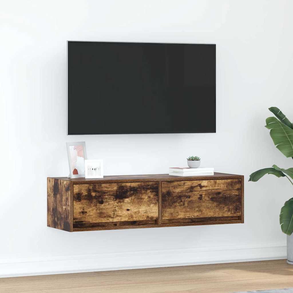 TV-Schränk Räuchereiche 100 x 31 x 25,5 cm Holzwerkstoff