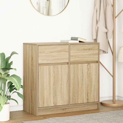 Sideboard mit Schublade Sonoma-Eiche 80x34x76 cm Holzwerkstoff