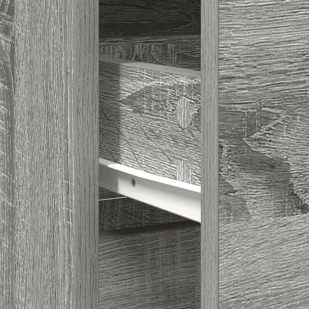 Sideboard mit Schublade Grau Sonoma 80x34x76 cm Holzwerkstoff