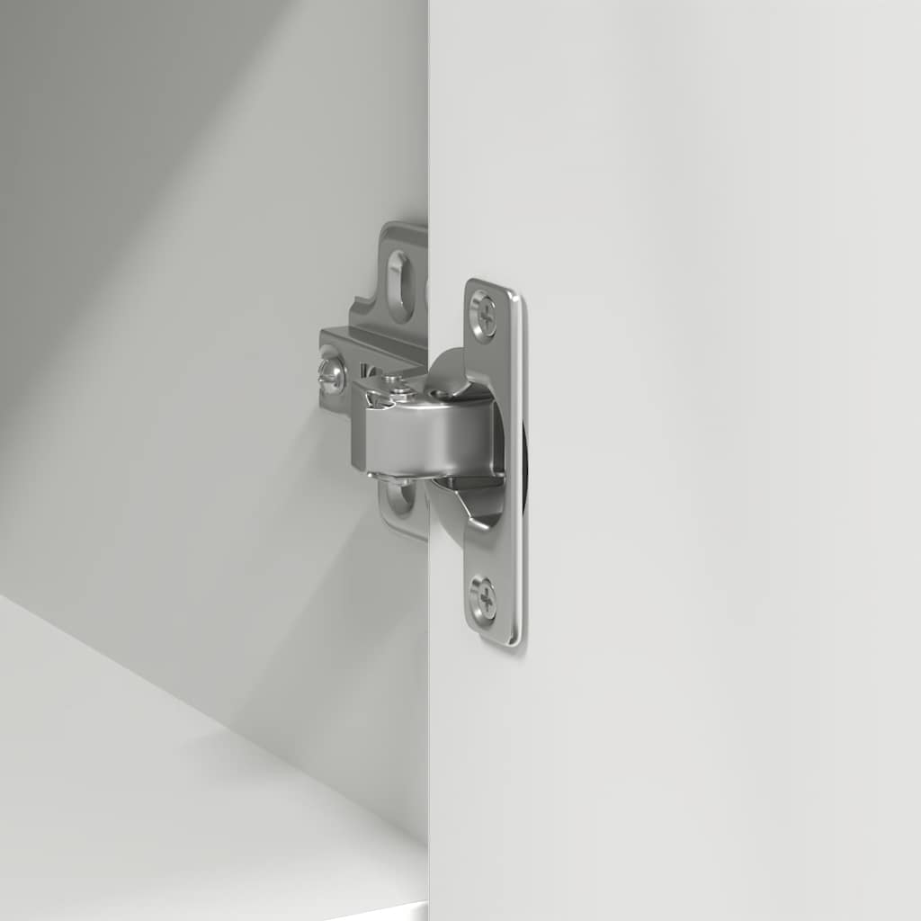 Sideboard mit Schublade Weiß 101x35x76 cm Holzwerkstoff