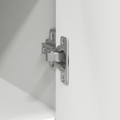 Sideboard mit Schublade Weiß 101x35x76 cm Holzwerkstoff