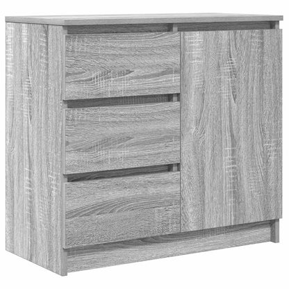 Sideboard mit Schublade Grau Sonoma 71x35x65 cm Holzwerkstoff