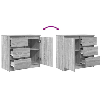 Sideboard mit Schublade Grau Sonoma 71x35x65 cm Holzwerkstoff
