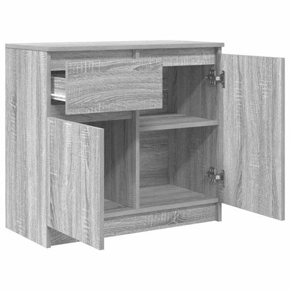 Sideboard mit Schublade Grau Sonoma 71x35x65 cm Holzwerkstoff