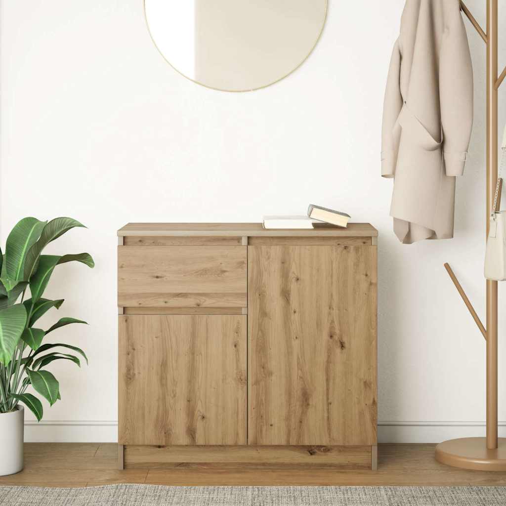 Sideboard mit Schublade Artisan-Eiche 71x35x65 cm Holzwerkstoff
