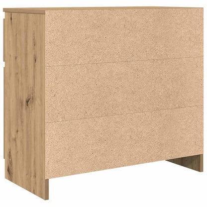 Sideboard mit Schublade Artisan-Eiche 71x35x65 cm Holzwerkstoff