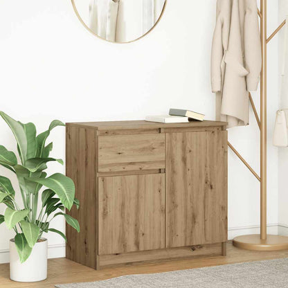 Sideboard mit Schublade Artisan-Eiche 71x35x65 cm Holzwerkstoff