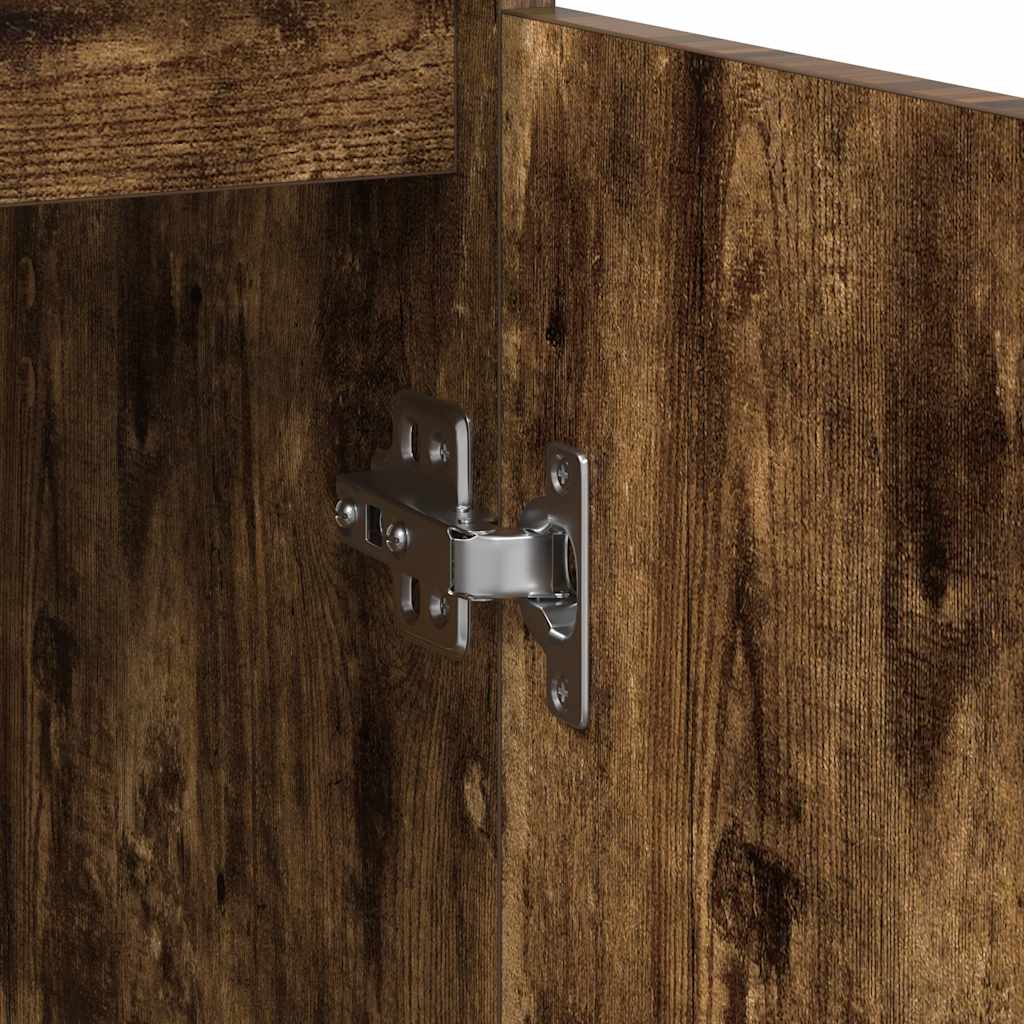 Sideboard Räuchereiche 29,5x34x76 cm Holzwerkstoff