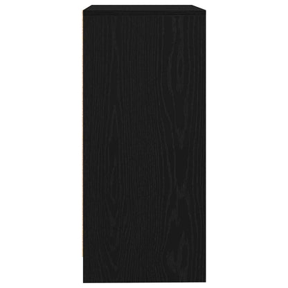 Sideboard Schwarz Eichen-Optik 57x34x76 cm Holzwerkstoff