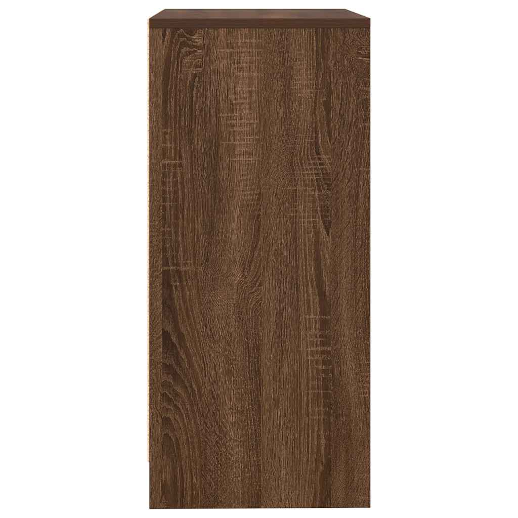 vidaXL Sideboard Braun Eichen-Optik 57x34x76 cm Holzwerkstoff