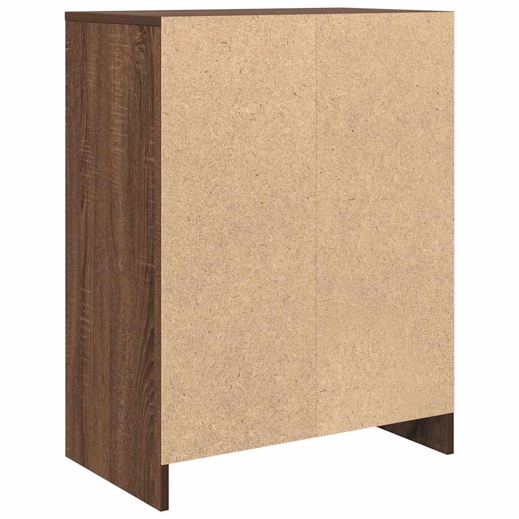 vidaXL Sideboard Braun Eichen-Optik 57x34x76 cm Holzwerkstoff