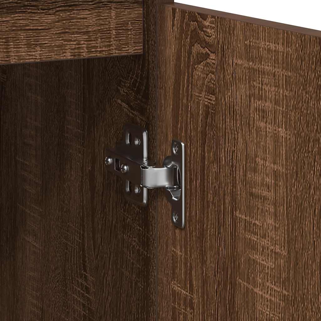 vidaXL Sideboard Braun Eichen-Optik 57x34x76 cm Holzwerkstoff