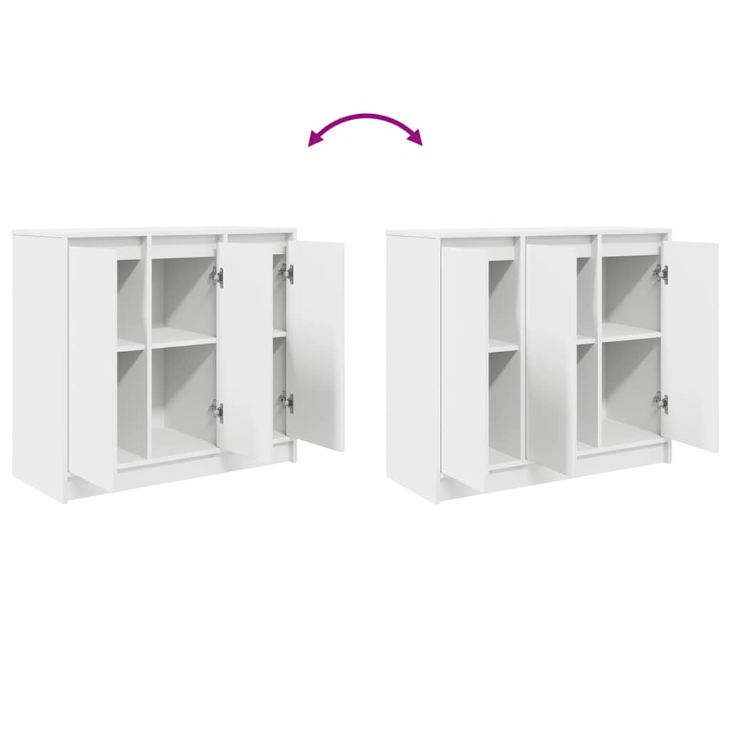 Sideboard Weiß 85x34x76 cm Holzwerkstoff