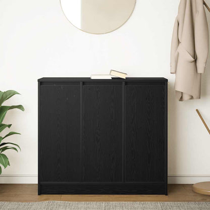 Sideboard Schwarz Eichen-Optik 85x34x76 cm Holzwerkstoff