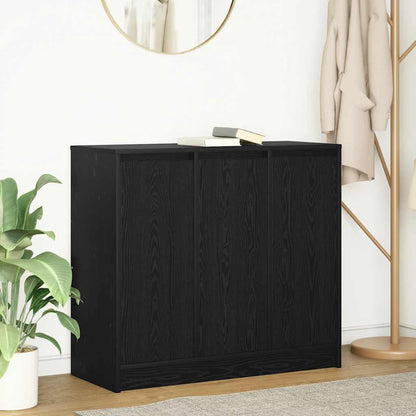 Sideboard Schwarz Eichen-Optik 85x34x76 cm Holzwerkstoff
