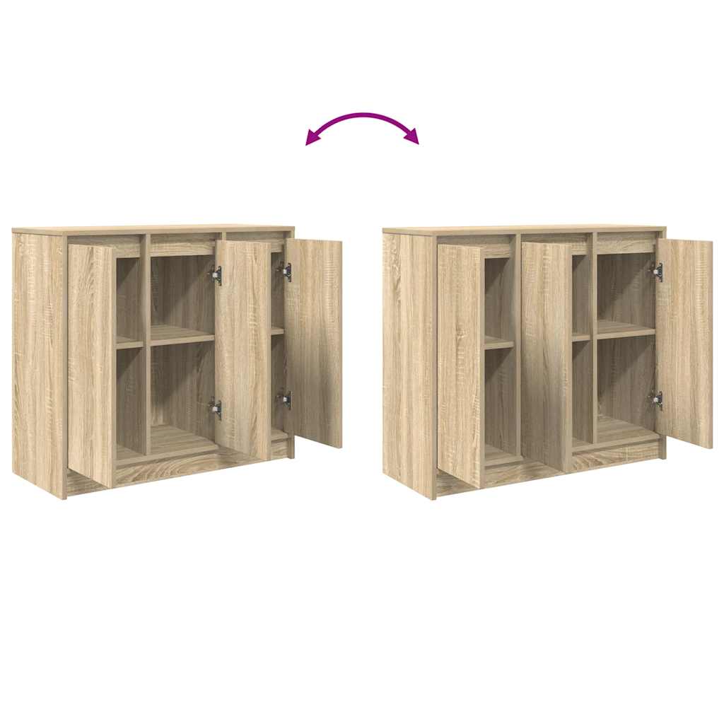 Sideboard Sonoma-Eiche 85x34x76 cm Holzwerkstoff