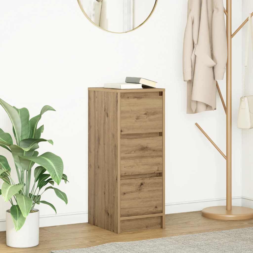 Sideboard Artisan-Eiche 29,5x34x76 cm Holzwerkstoff