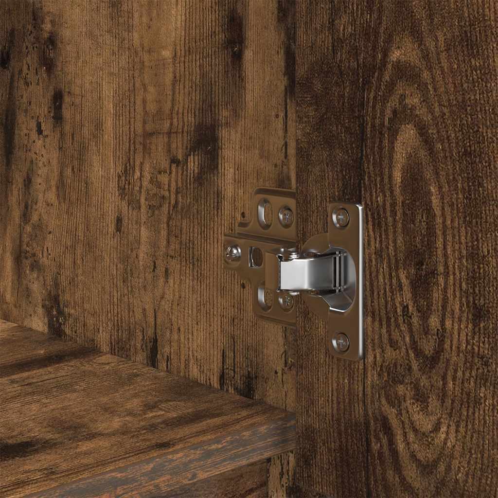 Schrank mit Schublade Räuchereiche 55,5x34x119,5 cm