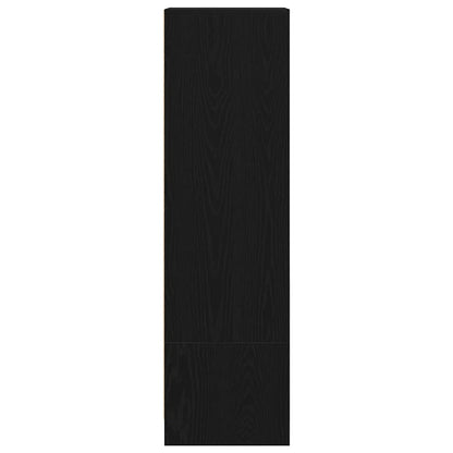 Highboard Schwarz Eichen-Optik 29,5x34x119,5 cm Holzwerkstoff