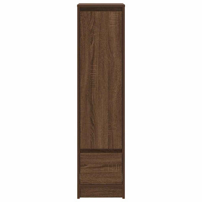 Highboard Braun Eichen-Optik 29,5x34x119,5 cm Holzwerkstoff