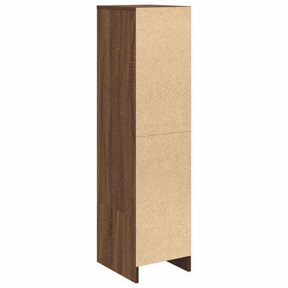 Highboard Braun Eichen-Optik 29,5x34x119,5 cm Holzwerkstoff
