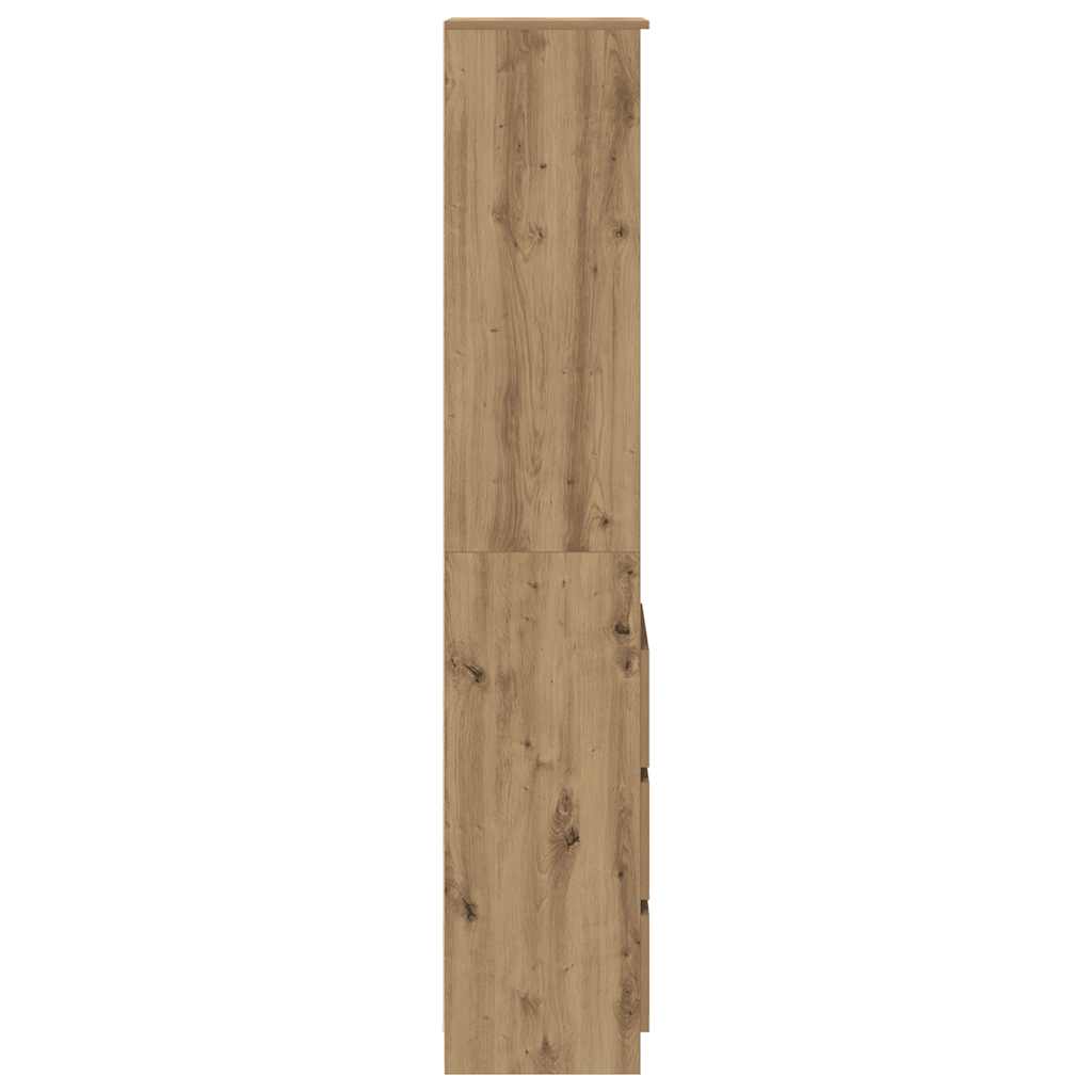 Highboard Artisan-Eiche 37,5x35x180 cm Holzwerkstoff