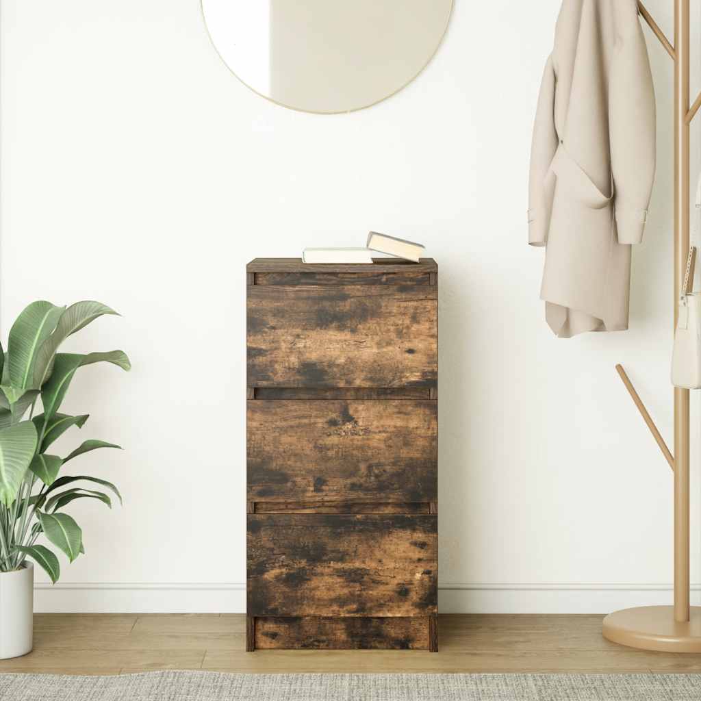 Sideboard Räuchereiche 37,5x35x76 cm Holzwerkstoff