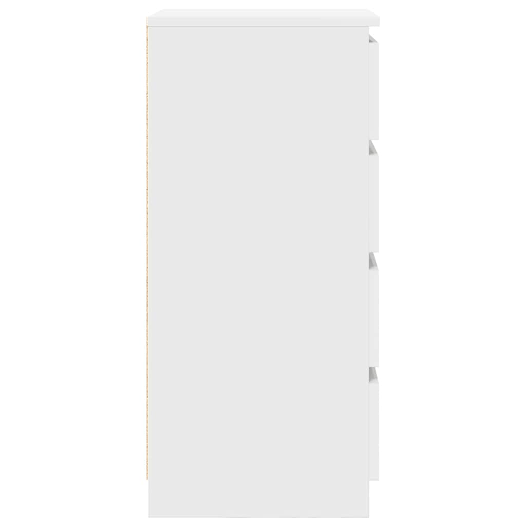Sideboard mit Schubladen Weiß 37,5x35x99 cm Holzwerkstoff