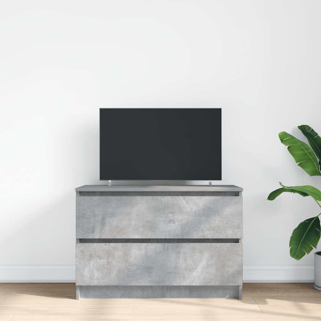 vidaXL TV-Schrank Betongrau 80x35x54 cm Holzwerkstoff