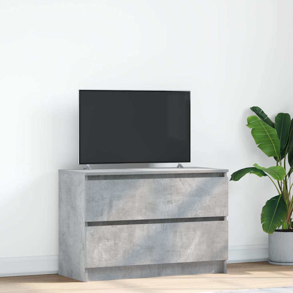 vidaXL TV-Schrank Betongrau 80x35x54 cm Holzwerkstoff